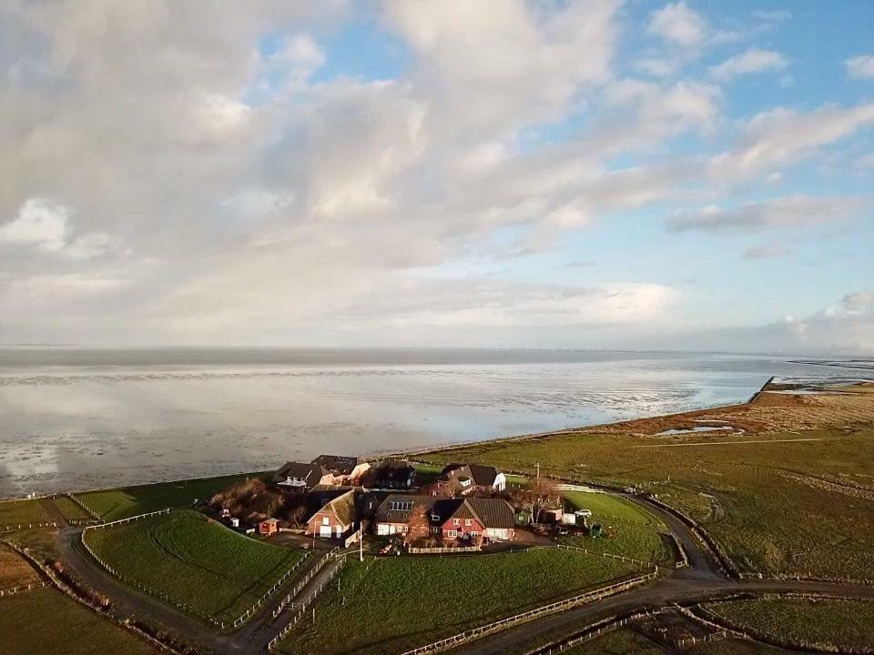 Kapitaenshaus Meerblick Langeneß Esterno foto